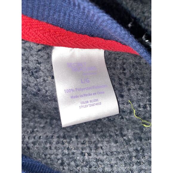 Secret Treasures Gray Plush Sherpa Fleece 2 Piece PJ Set Winter Sz Large - Picture 9 of 9